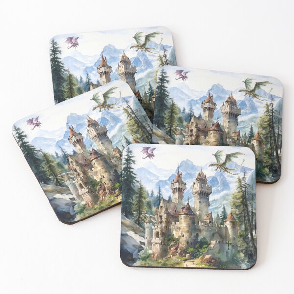 Item preview, Castle in a mountain pass designed and sold by AllYouNeed777.