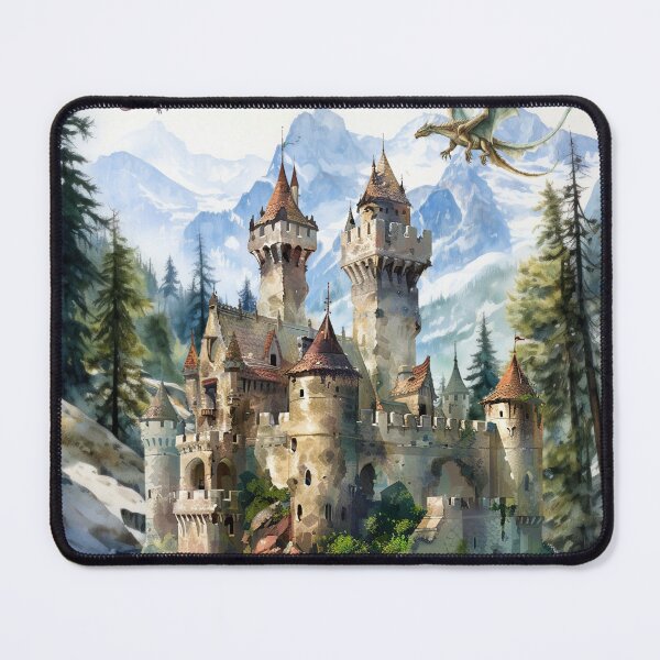 Item preview, Castle in a mountain pass designed and sold by AllYouNeed777.