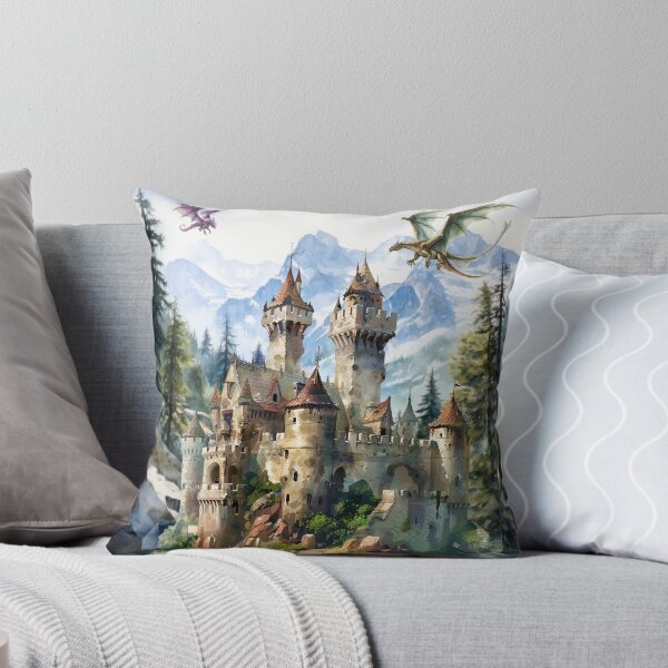 Item preview, Castle in a mountain pass designed and sold by AllYouNeed777.