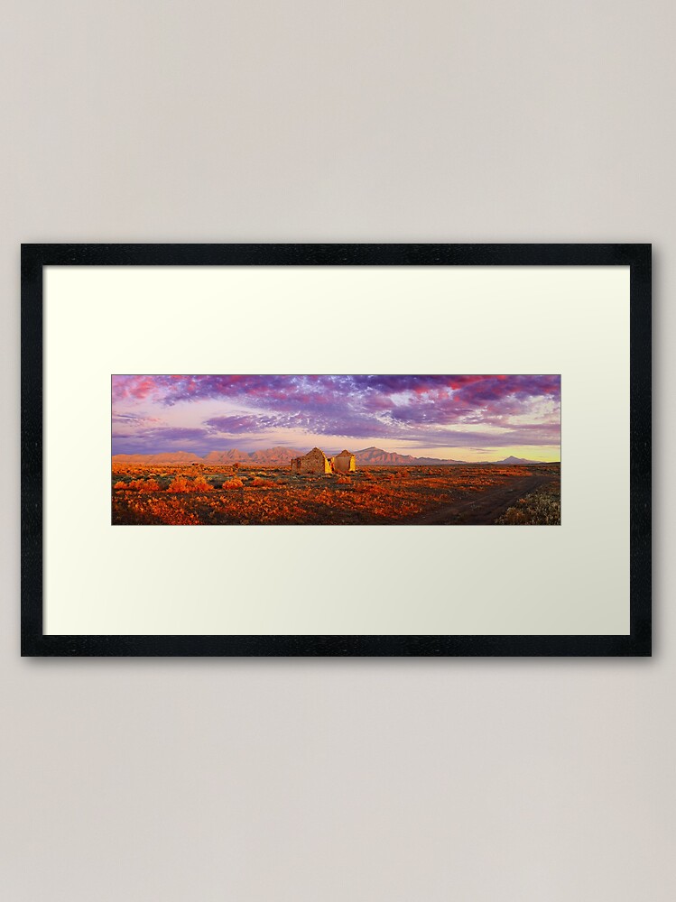 Alternate view of Settler's Ruin, Flinders Ranges, South Australia Framed Art Print