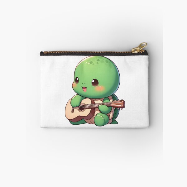 Item preview, Cute Chibi Turtle Playing Guitar designed and sold by Delamoon.