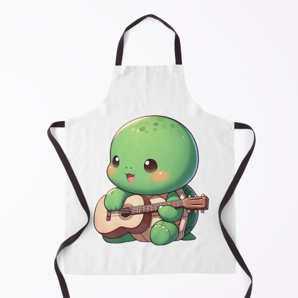 Item preview, Cute Chibi Turtle Playing Guitar designed and sold by Delamoon.