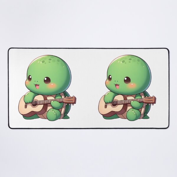 Item preview, Cute Chibi Turtle Playing Guitar designed and sold by Delamoon.