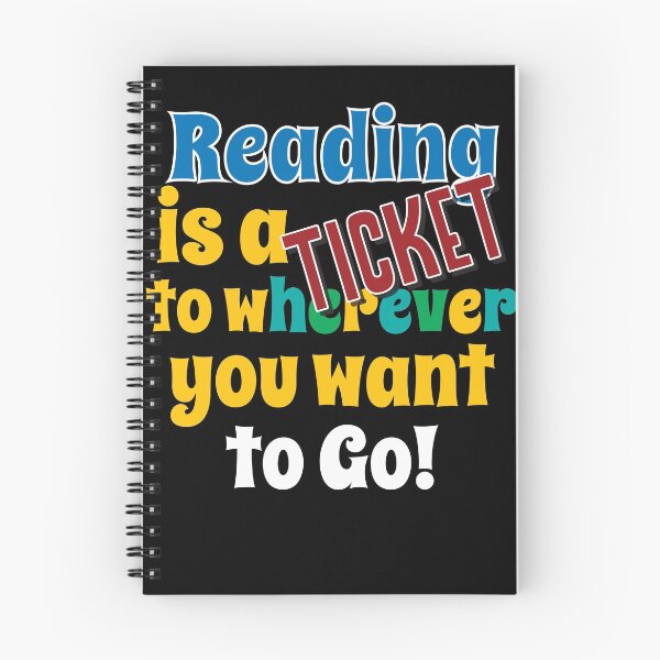 Item preview, Reading Is A Ticket designed and sold by Kieran Abbott.
