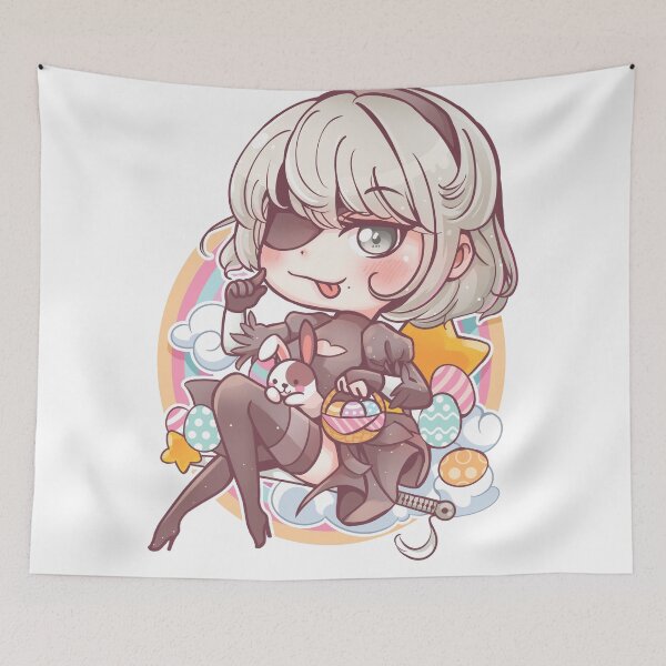 Item preview, Chibi YoRHa No.2 Type B Celebrating Easter designed and sold by mumeaw.