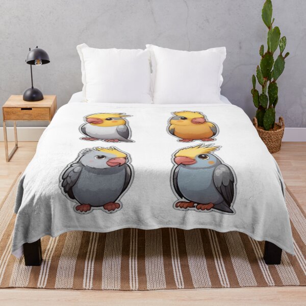 Aperçu de l'œuvre Cockatiel 4 Cartoon Bébé (ensemble 2) créée et vendue par YoshiArtDesign.