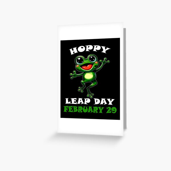 Leap Year Baby Dabbing Frog Leap Day Birthday Boys Girls Long