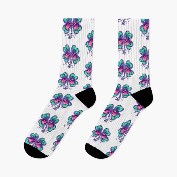 Item preview, Synthwave Vibes: Lucky AF 4 Leaf Clover Graphic Design designed and sold by TheJerseyFolks.