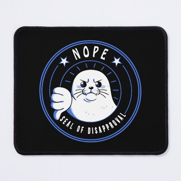 Item preview, Funny Seal of Disapproval by Tobe Fonseca designed and sold by Tobe Fonseca®.