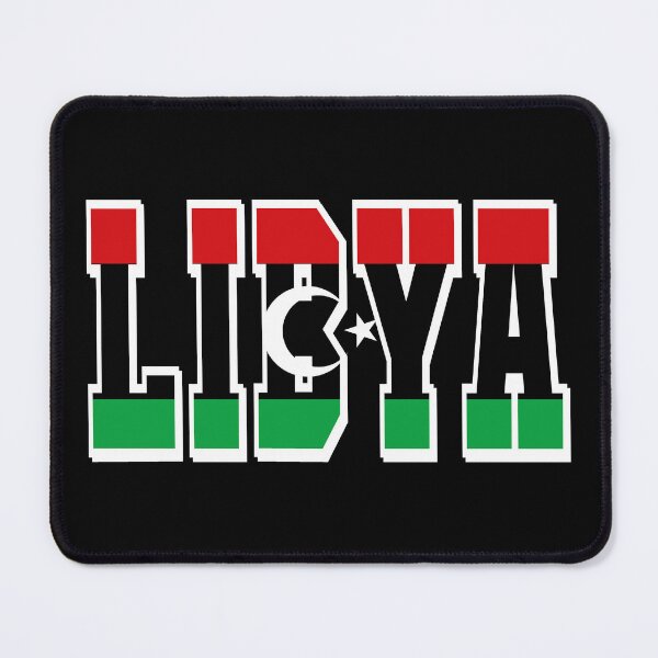 Item preview, Libya Country Flag Typography designed and sold by TravelWish.
