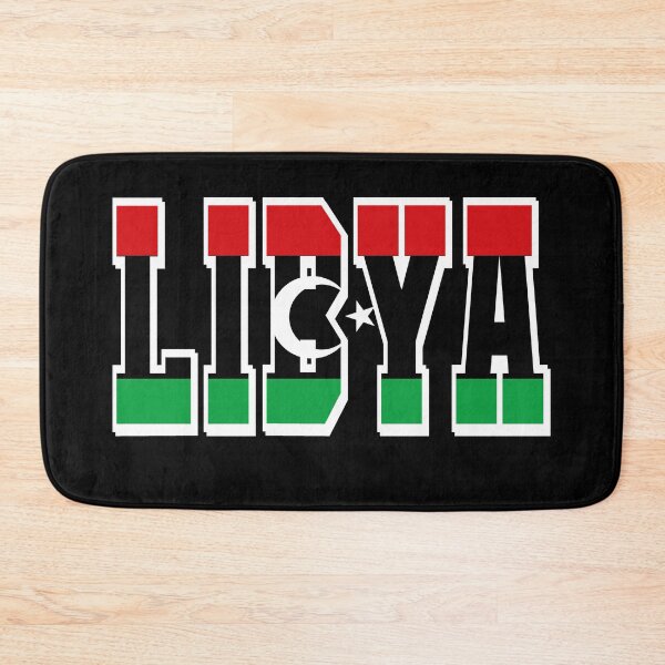 Item preview, Libya Country Flag Typography designed and sold by TravelWish.
