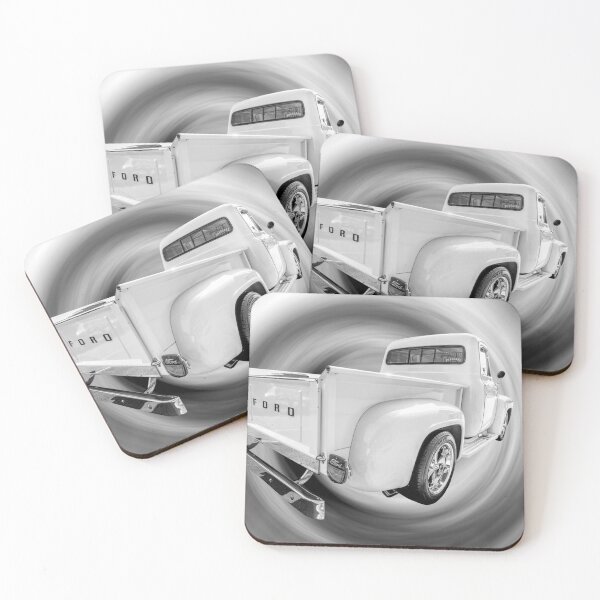Item preview, Back Of 1954 Ford F100 Truck Grayscale designed and sold by mljdwhite.