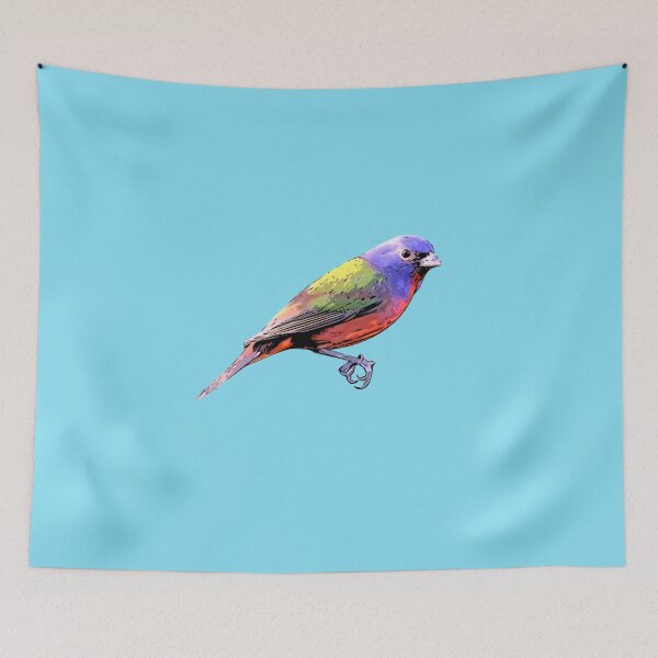 Item preview, Painted Bunting Black Alternate Design  designed and sold by designsasstultd.
