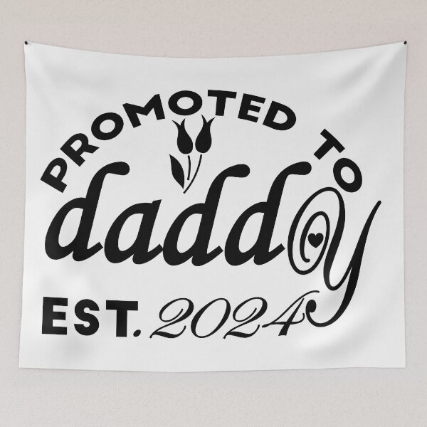 Item preview, Promoted To Daddy 2024 designed and sold by Art-Essa.