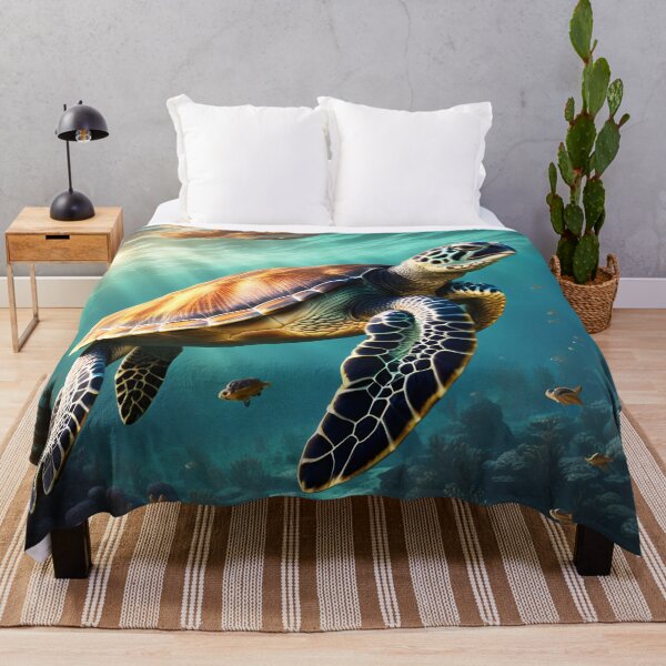 Item preview, Sea Turtle Swimming In The Ocean designed and sold by MoriFantasy.