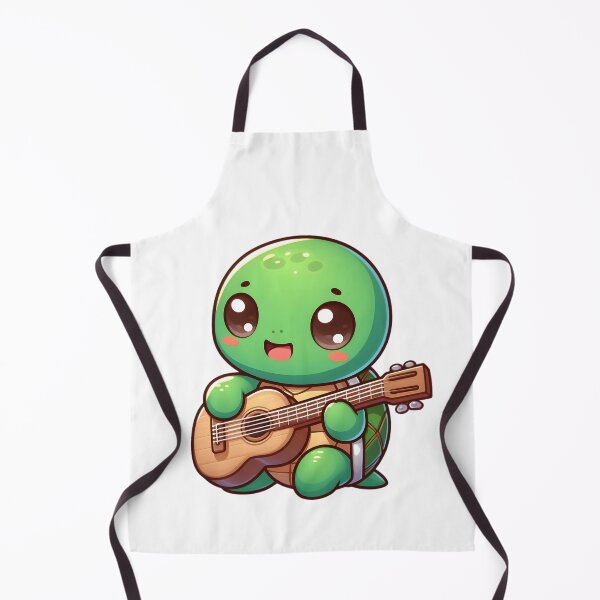 Item preview, Cute Chibi Turtle Playing Guitar designed and sold by Delamoon.