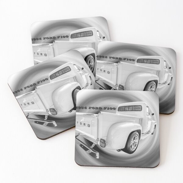 Item preview, Back Of 1954 Ford F100 Truck Text Grayscale designed and sold by mljdwhite.