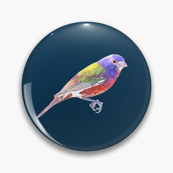 Item preview,  Painted Bunting White Alternate Design  designed and sold by designsasstultd.