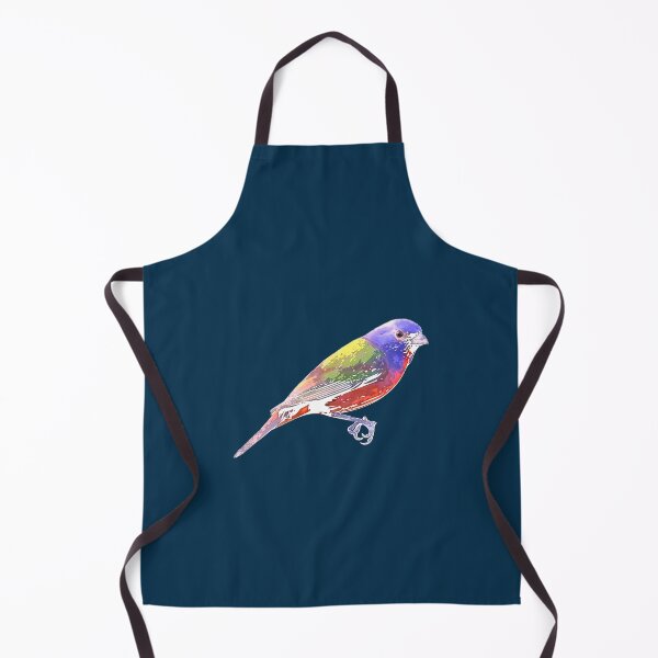 Item preview, Painted Bunting White Alternate Design designed and sold by designsasstultd.