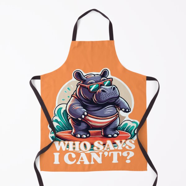Item preview, Surfing Hippo | Who Says I Cant designed and sold by McThingummy.