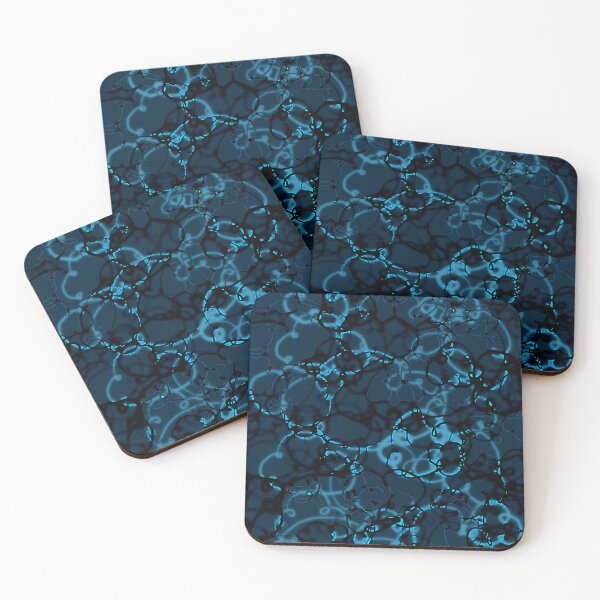 Item preview, RAIN CLOUDS | Blue patterned illustration designed and sold by longlivcurio.