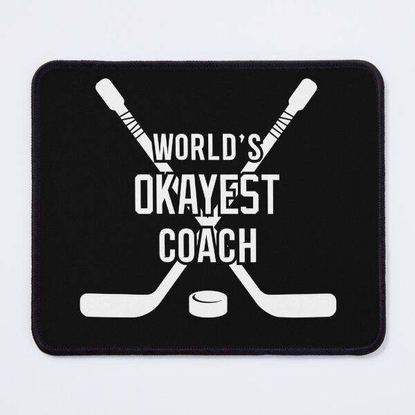 Item preview, World's Okayest Hockey Coach White designed and sold by LaurenElin.