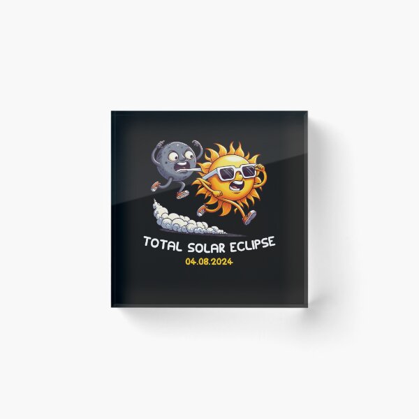 Item preview, total solar eclipse 2024 8-4-2024 Funny Sun Flees Moon designed and sold by MTRBSK11.