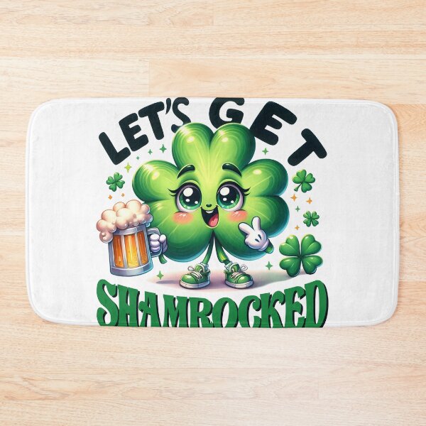 Item preview, Let's Get Shamrocked, Happy St Patricks Day, Cute Shamrock designed and sold by ArtByKatti.