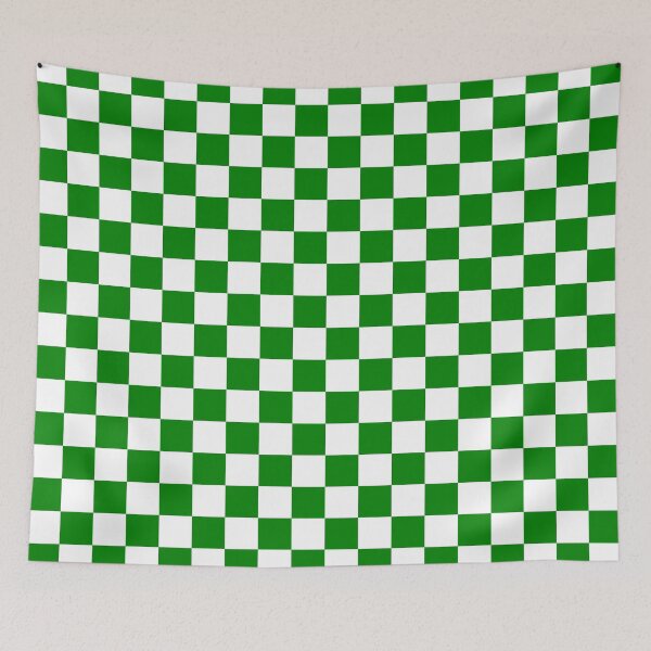 Item preview, Small Checkered - White and Green designed and sold by JustPatterns2.