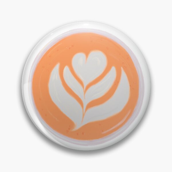 Item preview, Latte Art in a Paper Cup Orange designed and sold by chelseabolles.