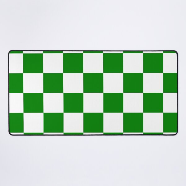 Item preview, Checkered - White and Green designed and sold by JustPatterns2.