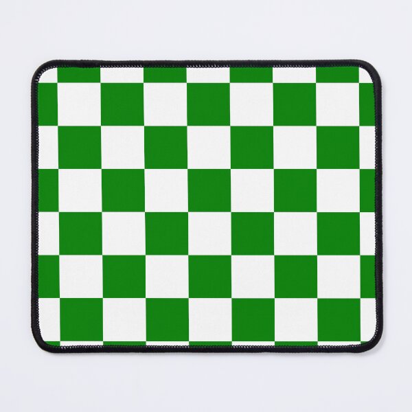 Item preview, Checkered - White and Green designed and sold by JustPatterns2.
