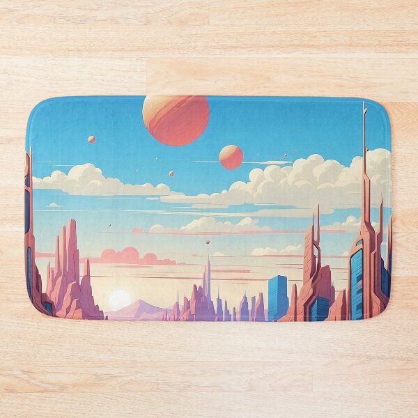 Item preview, Futuristic Cityscape at Dusk: Otherworldly Visions designed and sold by ArtComixHaven.