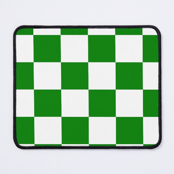 Item preview, Large Checkered - White and Green designed and sold by JustPatterns2.