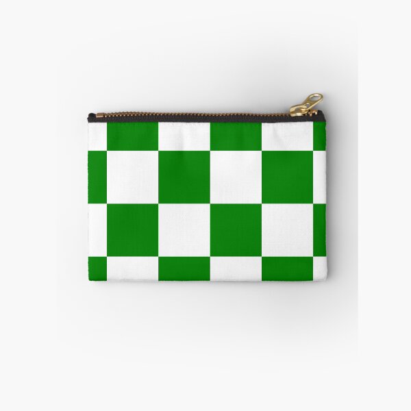 Item preview, Large Checkered - White and Green designed and sold by JustPatterns2.