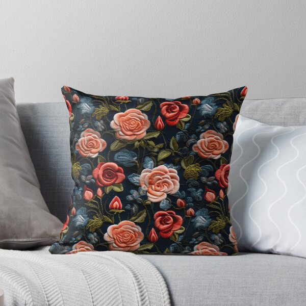 Item preview, Red and pink roses | Flower embroidery pattern | Floral pattern for women | All over flower pattern 1 designed and sold by Yaremchuk.
