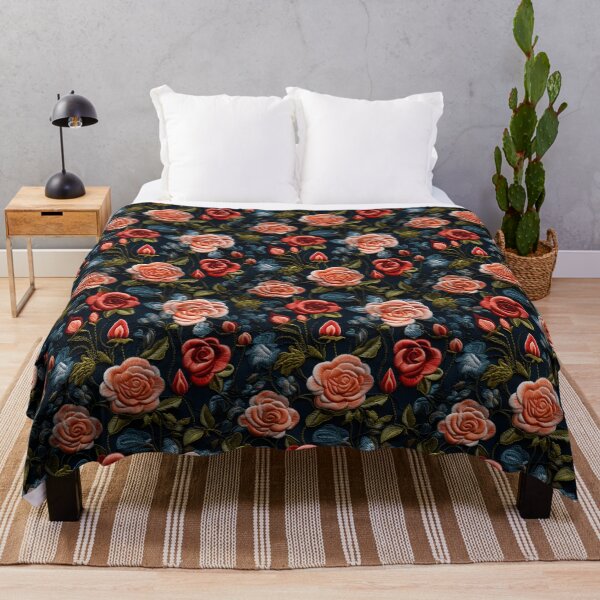 Item preview, Red and pink roses | Flower embroidery pattern | Floral pattern for women | All over flower pattern 1 designed and sold by Yaremchuk.