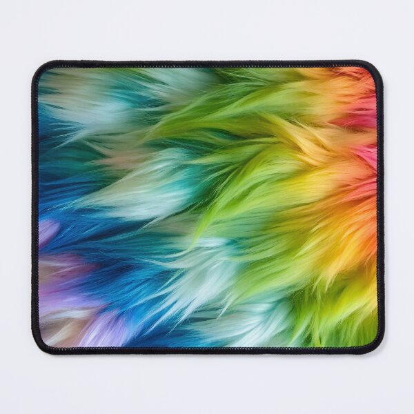Item preview, Rainbow fake fur texture phone background designed and sold by patterncrow.