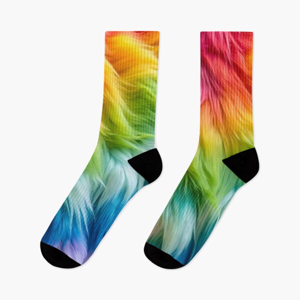Item preview, Rainbow fake fur texture phone background designed and sold by patterncrow.