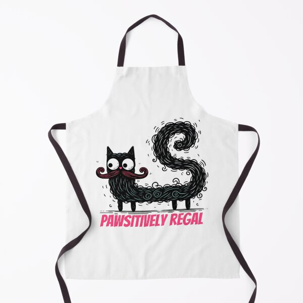 Item preview, black furry positive cat illustration designed and sold by Funky Land.