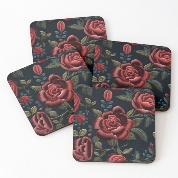 Item preview, Red roses | Flower embroidery pattern | Floral pattern for women | All over flower pattern 4 designed and sold by Yaremchuk.