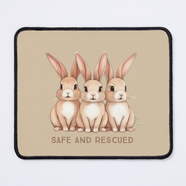 Item preview, Safe and Rescued- Bunny Rescue  designed and sold by TeeToDate.