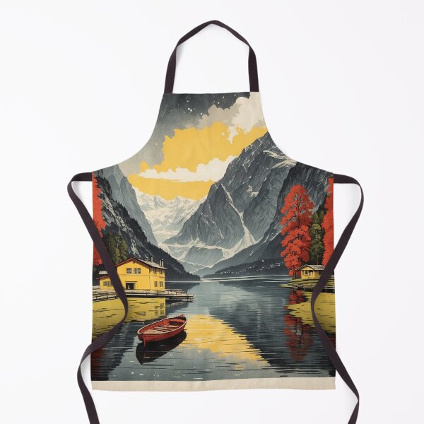 Item preview, Germany Lake Konigssee Rainy Night Vintage Travel Poster Art designed and sold by TravelersGems.