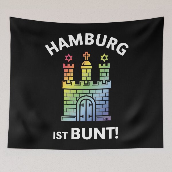 Item preview, Hamburg is colorful! (Hamburg coat of arms) designed and sold by Roderix.
