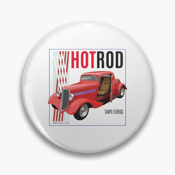 Item preview, HotRod Car Illustration by Robert Hills designed and sold by Robert Hills.