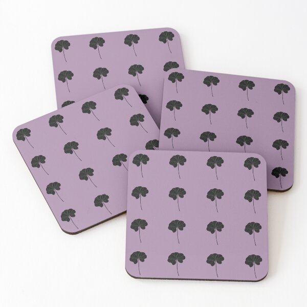 Item preview, Lavender Mini Clovers Black Real 5 Leaf Clover St. Patrick's Day designed and sold by kattakitty.