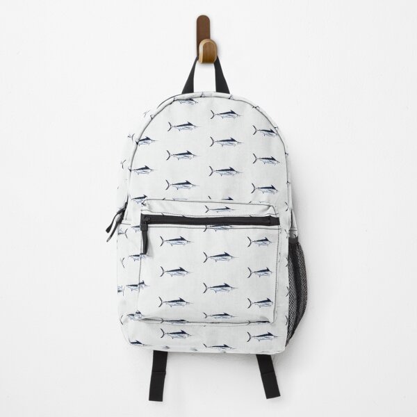 Item preview, Blue Marlin Watercolor + Pattern (no titling) designed and sold by Melissa MacMichael Art + Design.