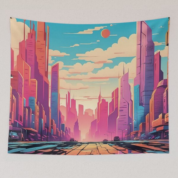 Item preview, Neon Dreams: The Future of Metropolitan Life designed and sold by ArtComixHaven.