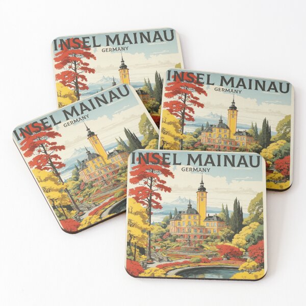 Item preview, Insel Mainau Germany Vintage Travel Poster Art designed and sold by TravelersGems.