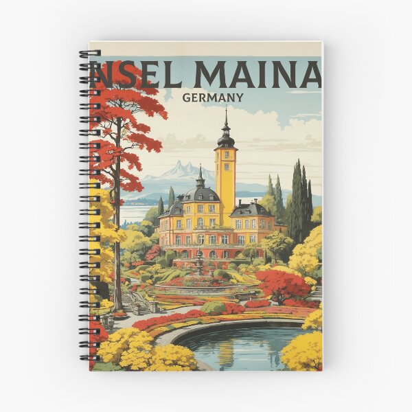 Item preview, Insel Mainau Germany Vintage Travel Poster Art designed and sold by TravelersGems.